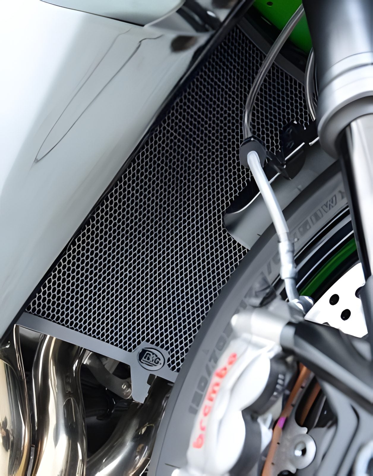 PROTEZIONE RADIATORE ALLUMINIO R&G PER KAWASAKI NINJA H2 2015 > 2020 NERO 0189BK