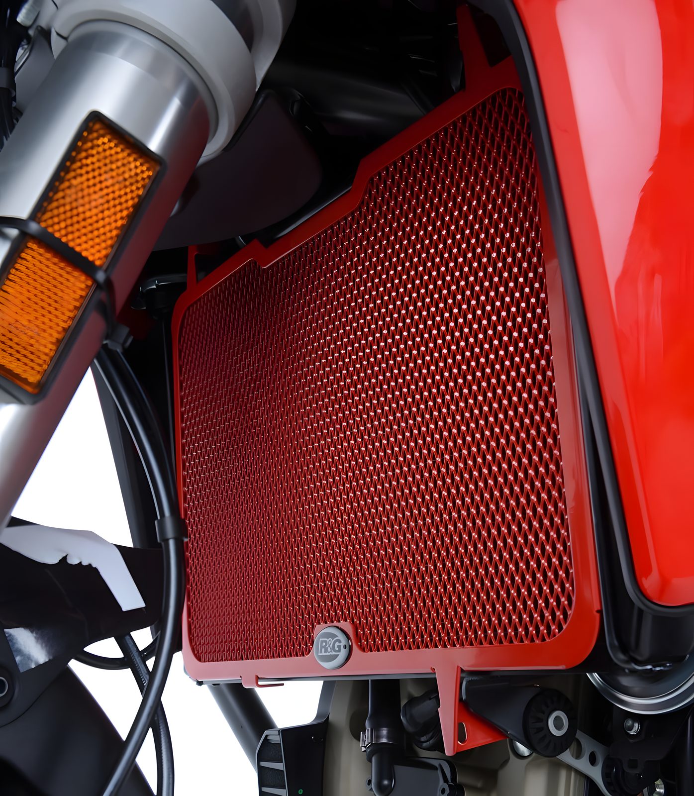 PROTEZIONE RADIATORE ACQUA R&G PER DUCATI MULTISTRADA 950 / S 2017 > 2021 ROSSO