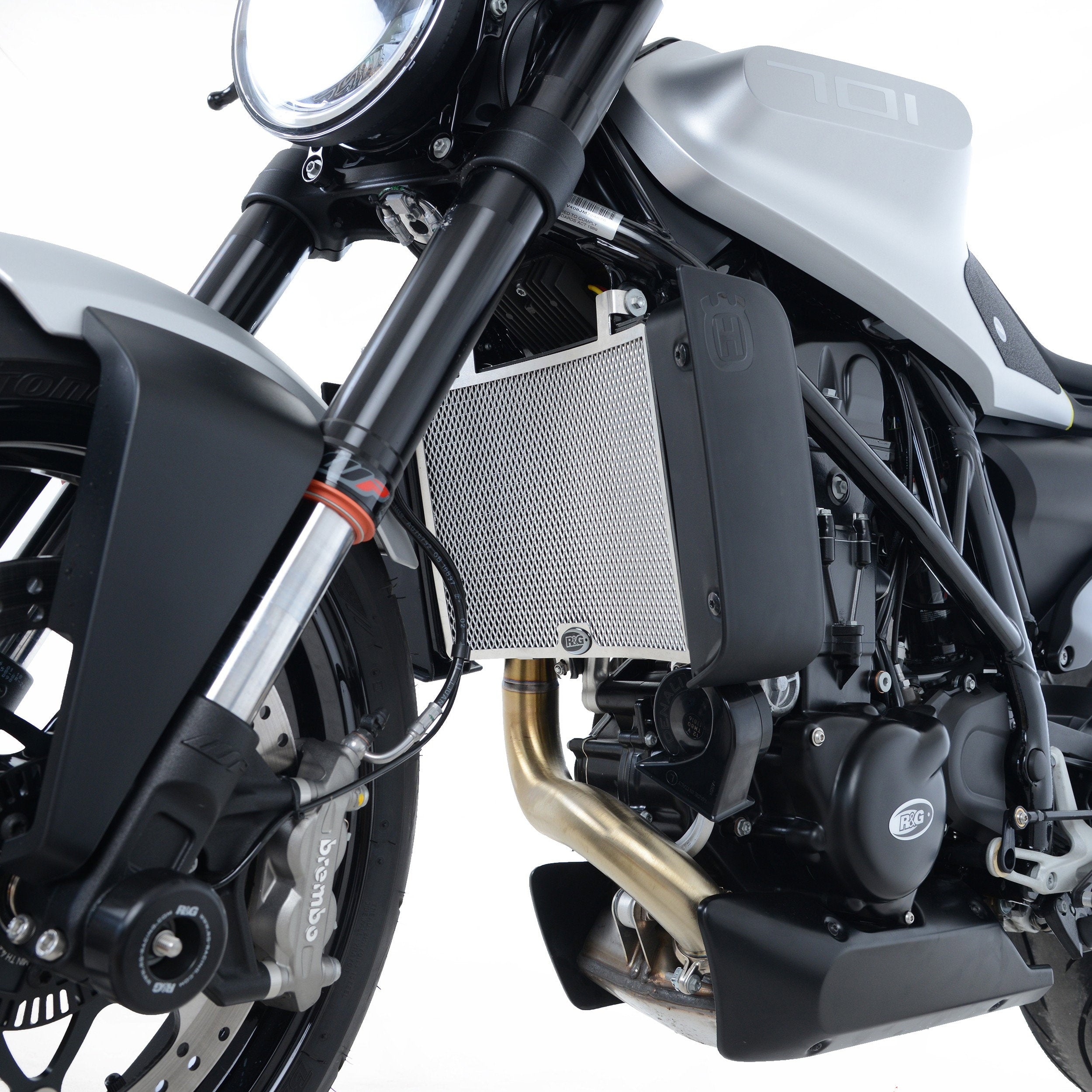 PROTEZIONE RADIATORE ACQUA R&G PER HUSQVARNA VITPILEN 701 2018 > 2022 TITANIO