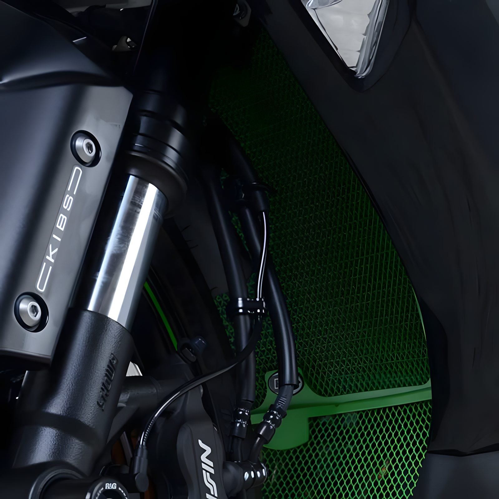 PROTEZIONE RADIATORE ACQUA R&G PER KAWASAKI ZX-6R 636 2019 > 2021 VERDE