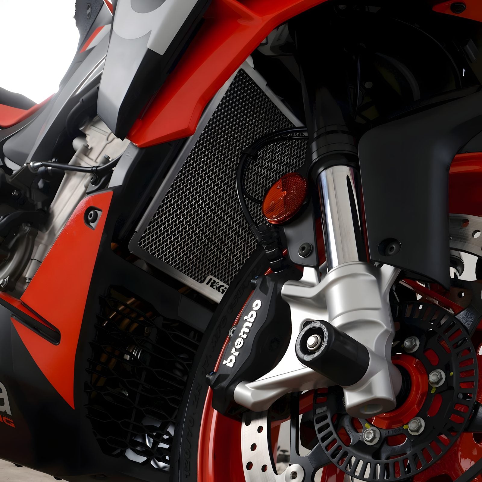 PROTEZIONE RADIATORE ACQUA R&G PER APRILIA RS 660 2021 > 2024 TITANIO RAD0268TI