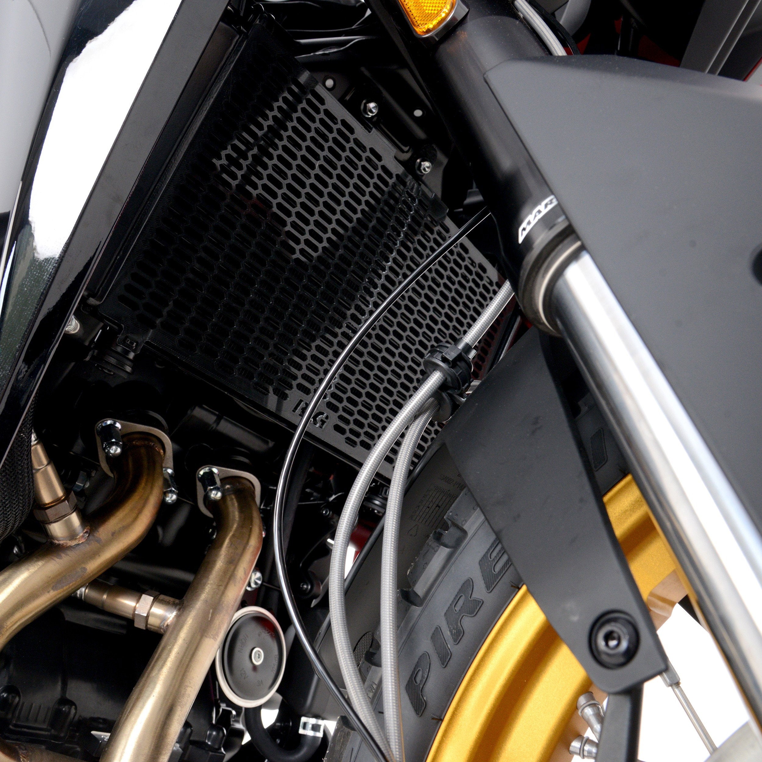 PROTEZIONE RADIATORE ACQUA R&G PER MOTO MORINI X-CAPE 650 2021 > 2025 NERO