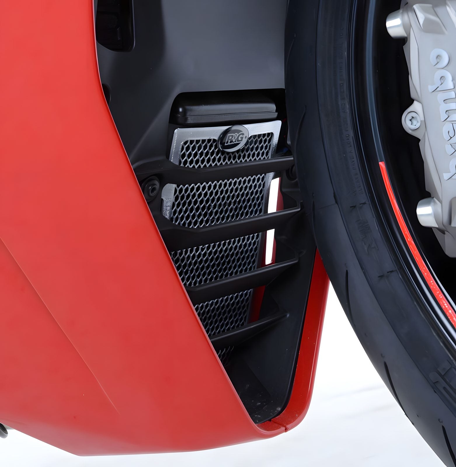 RETINA RADIATORE ACQUA OLIO SET R&G PER DUCATI SUPERSPORT / S 2017 > 2020 NERO