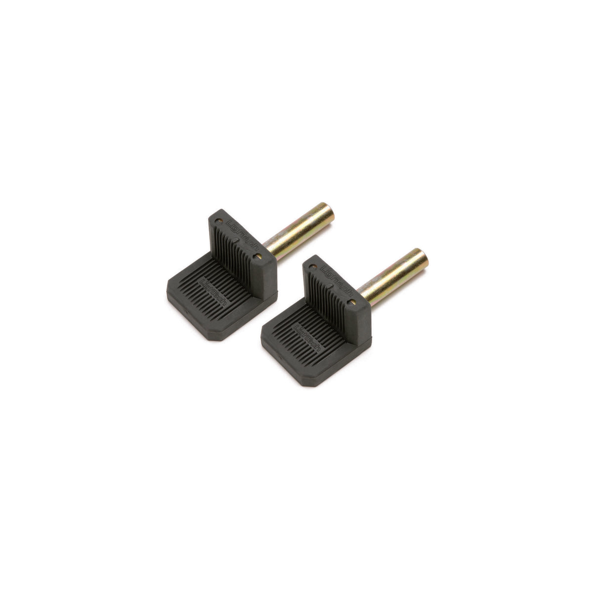 PATTINI PER CAVALLETTO POSTERIORE IN ACCIAIO SUPPORTO IN GOMMA LIGHTECH COMPATIBILE PER COPPIA NERO RSF24
