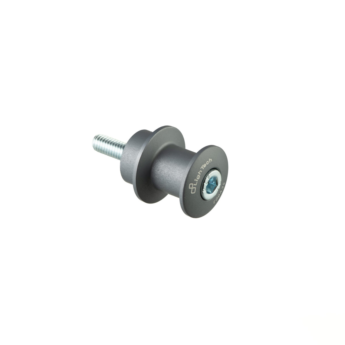 SUPPORTI PER CAVALLETTO IN ALLUMINIO M6 LIGHTECH COMPATIBILE PER YAMAHA MT 09 TRACER 2013 > 2024 COPPIA GRIGIO SCV003GRI