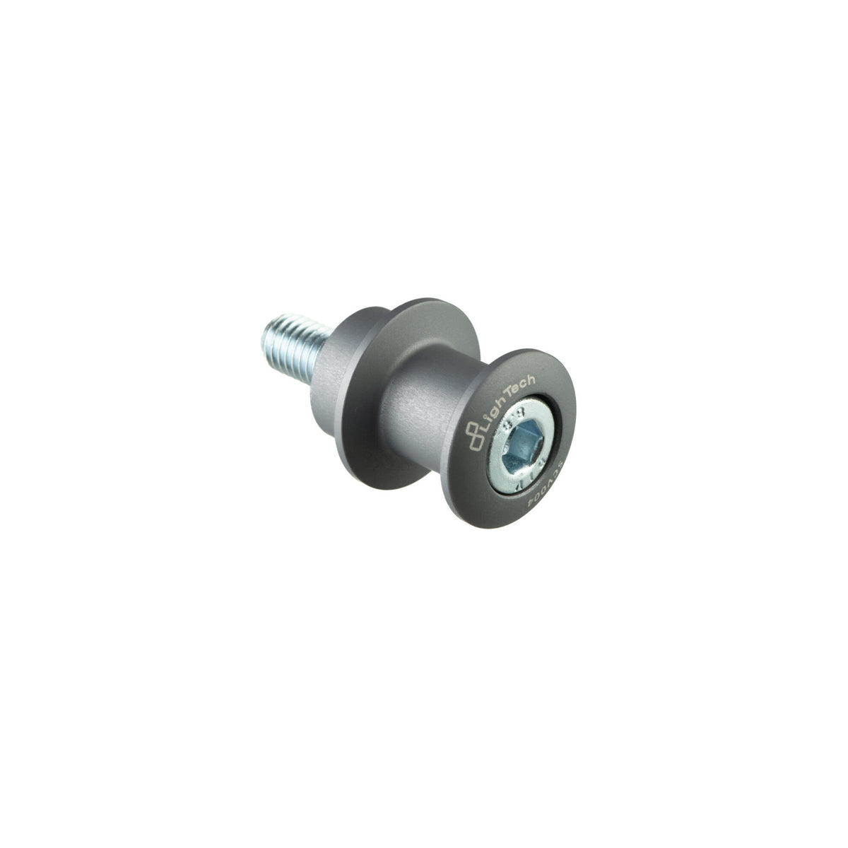 SUPPORTI PER CAVALLETTO IN ALLUMINIO M8 LIGHTECH COMPATIBILE PER KAWASAKI Z900 2017 > 2026 COPPIA GRIGIO SCV004GRI