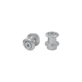 SUPPORTI PER CAVALLETTO IN ALLUMINIO M8 LIGHTECH COMPATIBILE PER DUCATI PANIGALE V4 R 2025 > 2026 COPPIA ARGENTO SCV004SIL