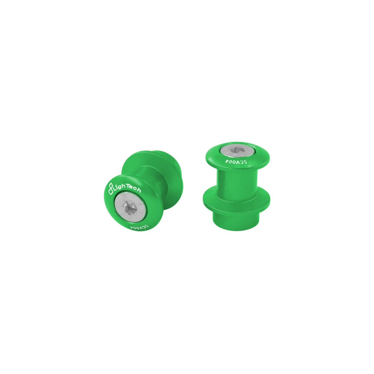 SUPPORTI PER CAVALLETTO IN ALLUMINIO M8 LIGHTECH COMPATIBILE PER HONDA CBR1000RR R SP 2020 > 2026 COPPIA VERDE SCV004VER
