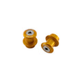 SUPPORTI PER CAVALLETTO IN ALLUMINIO M10 PASSO 1,25 LIGHTECH COMPATIBILE PER KAWASAKI ER 6N 2012 > 2020 COPPIA ORO SCV005ORO