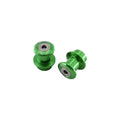 SUPPORTI PER CAVALLETTO IN ALLUMINIO M10 PASSO 1,25 LIGHTECH COMPATIBILE PER CF-MOTO 450SR 2023 > 2026 COPPIA VERDE SCV005VER