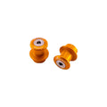 SUPPORTI PER CAVALLETTO IN ALLUMINIO M10 PASSO 1,50 LIGHTECH COMPATIBILE PER KTM DUKE 125 2022 > 2024 COPPIA ARANCIO SCV006ARA