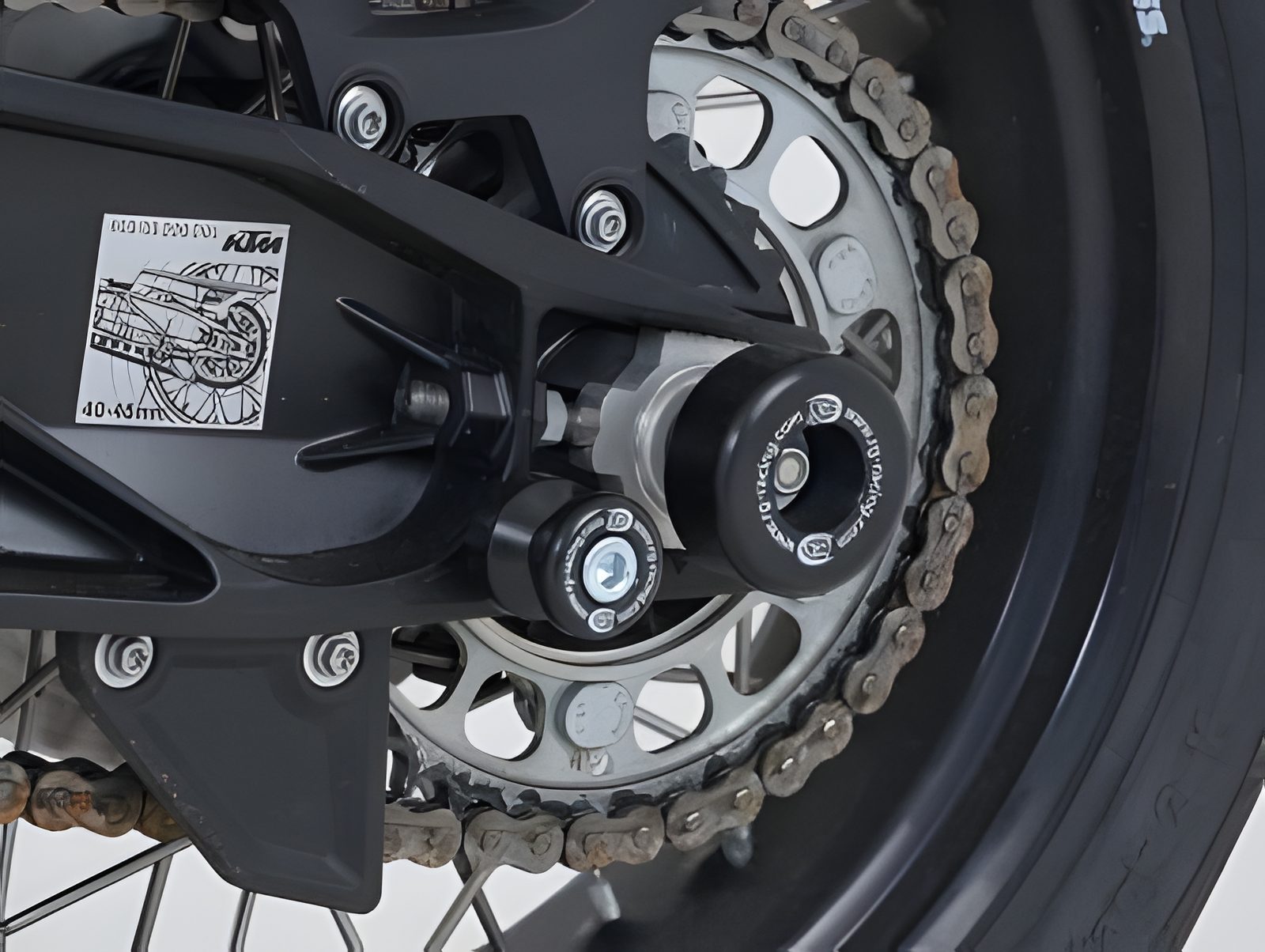 PROTEZIONE FORCELLONE R&G PER KTM 1290 SUPERADVENTURE 2015 > 2020 NERO SP0048BK