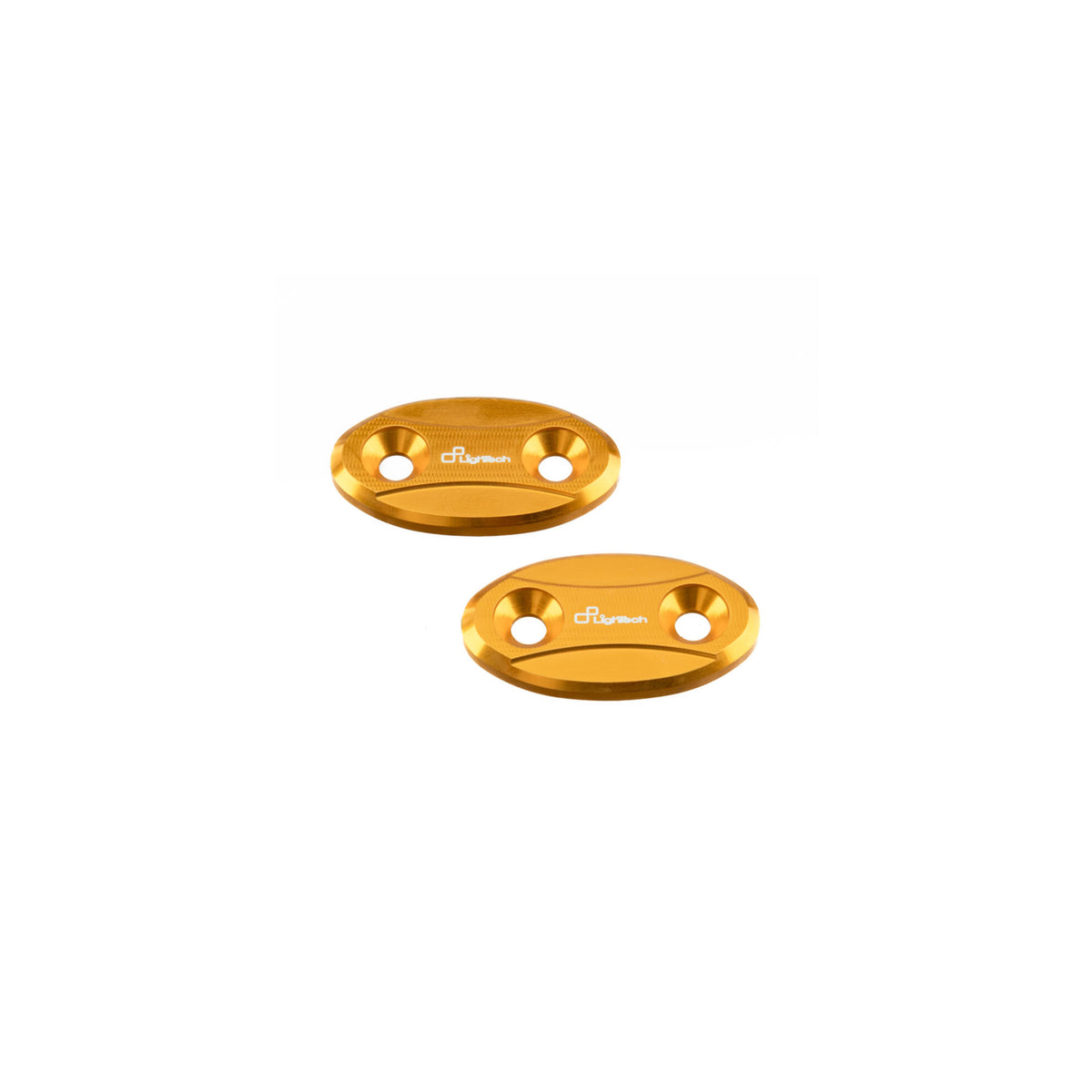 TAPPI SPECCHIO IN ALLUMINIO CNC LIGHTECH COMPATIBILE PER YAMAHA R1 2009 > 2014 COPPIA ORO SPE101ORO