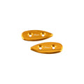 TAPPI SPECCHIO IN ALLUMINIO CNC LIGHTECH COMPATIBILE PER YAMAHA R6 2005 > 2007 COPPIA ORO SPE104ORO