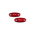 TAPPI SPECCHIO IN ALLUMINIO CNC LIGHTECH COMPATIBILE PER HONDA CBR600RR 2004 > 2025 COPPIA ROSSO SPE105ROS