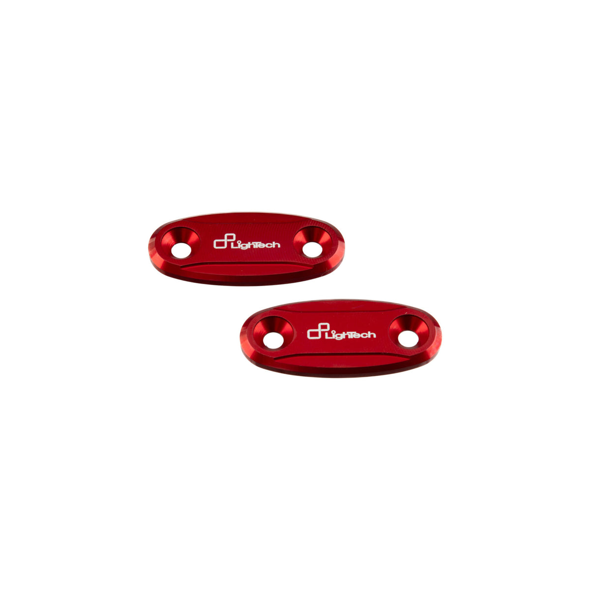 TAPPI SPECCHIO IN ALLUMINIO CNC LIGHTECH COMPATIBILE PER HONDA CBR600RR 2004 > 2025 COPPIA ROSSO SPE105ROS