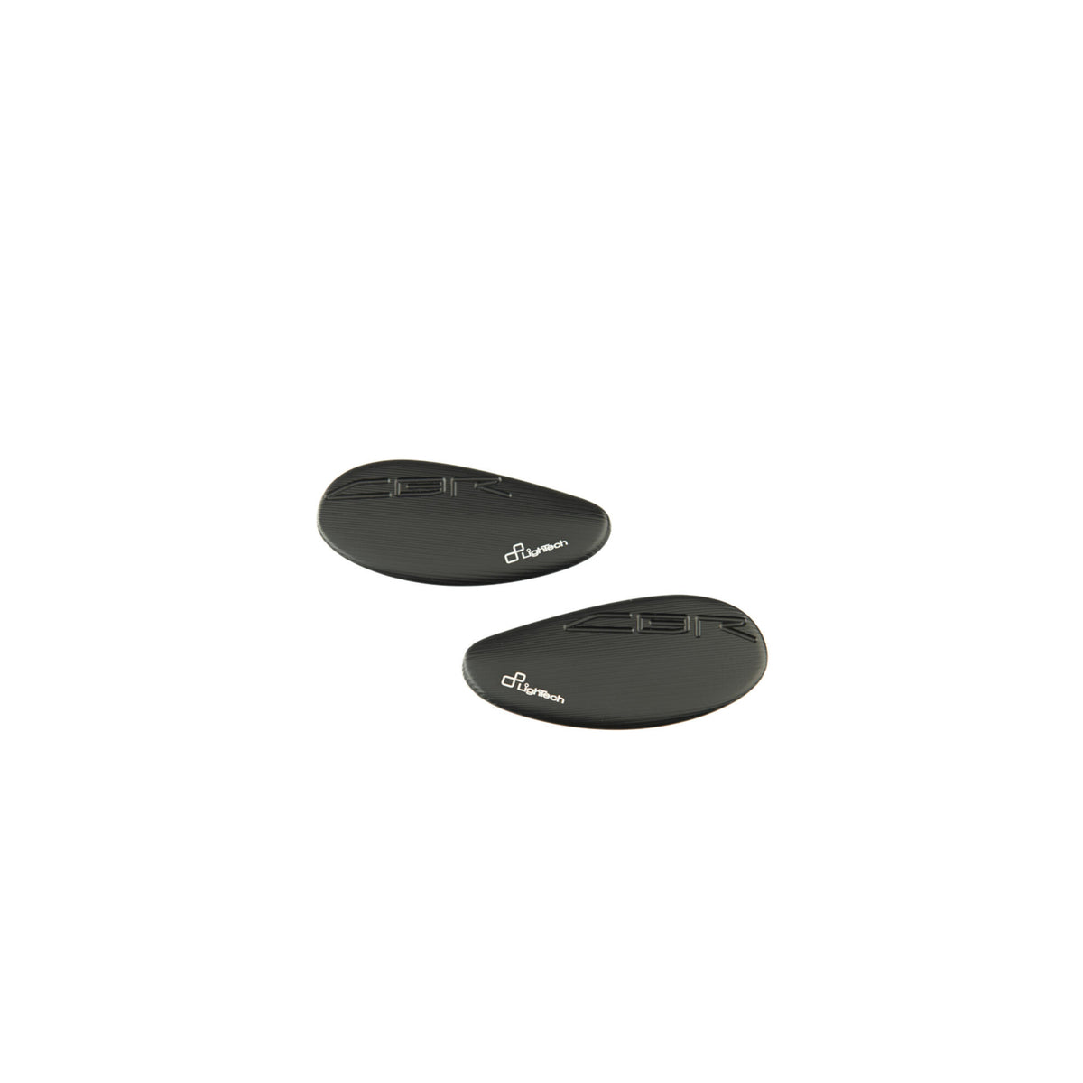 TAPPI SPECCHIO IN ALLUMINIO CNC LIGHTECH COMPATIBILE PER HONDA CBR1000RR R SP 2020 > 2024 COPPIA NERO SPE125NER