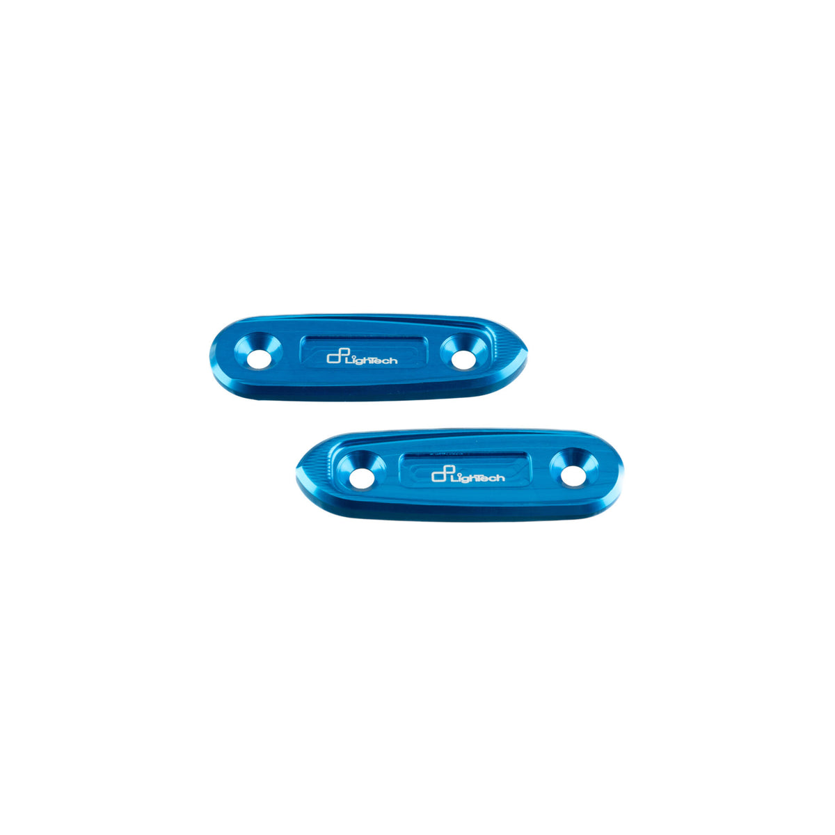 TAPPI SPECCHIO IN ALLUMINIO CNC LIGHTECH COMPATIBILE PER YAMAHA R3 2019 > 2024 COPPIA COBALTO SPE126COB
