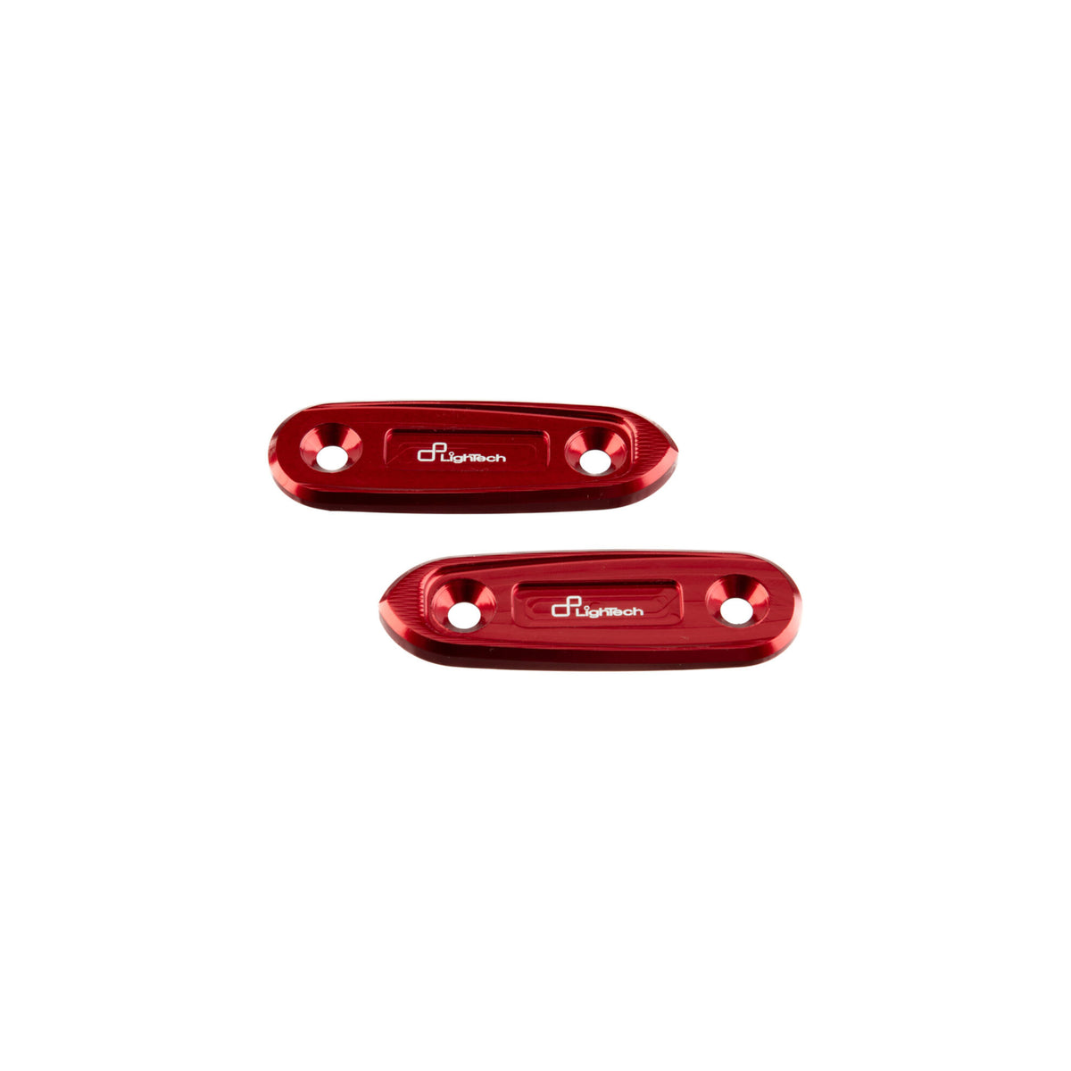 TAPPI SPECCHIO IN ALLUMINIO CNC LIGHTECH COMPATIBILE PER YAMAHA R3 2019 > 2024 COPPIA ROSSO SPE126ROS