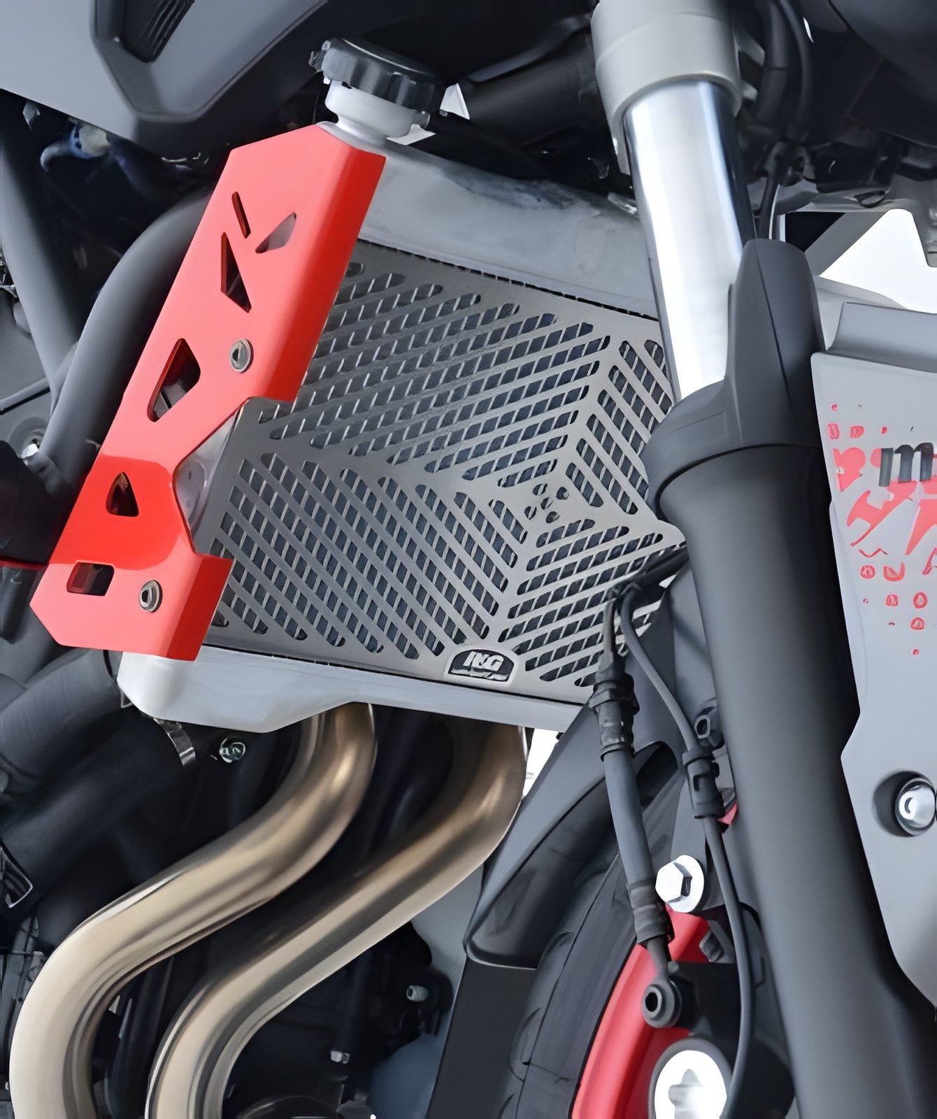 PROTEZIONE RADIATORE ACCIAIO R&G PER YAMAHA TRACER 7 2021 > 2025 INOX SRG0028SS