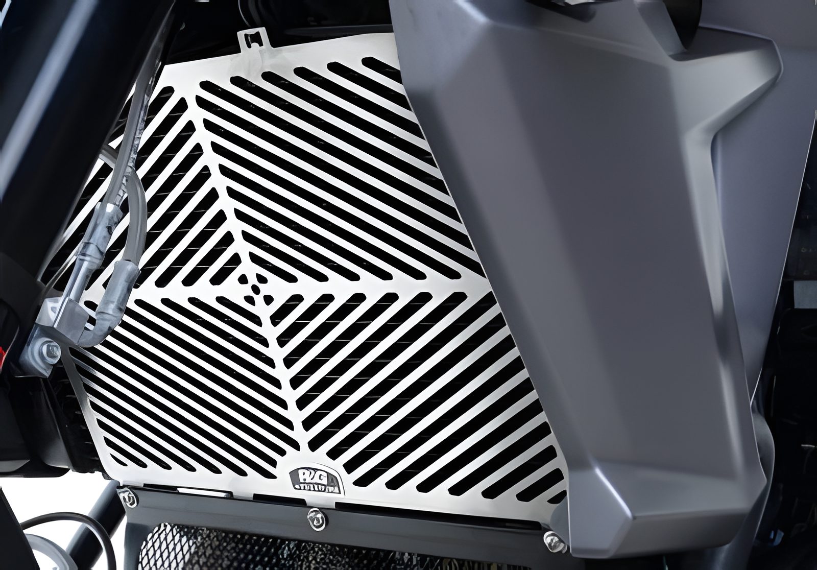 PROTEZIONE RADIATORE ACCIAIO R&G PER TRIUMPH TIGER 800 XCX 2015 > 2018 INOX
