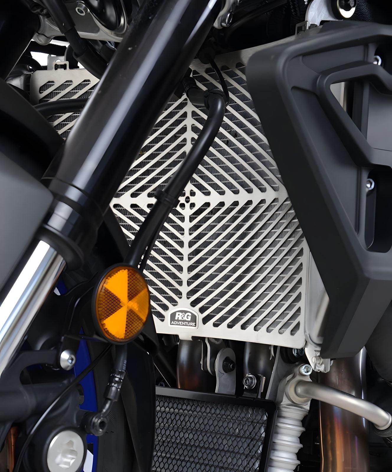 PROTEZIONE RADIATORE ACCIAIO R&G PER YAMAHA MT-10 2016 > 2025 INOX SRG0036SS
