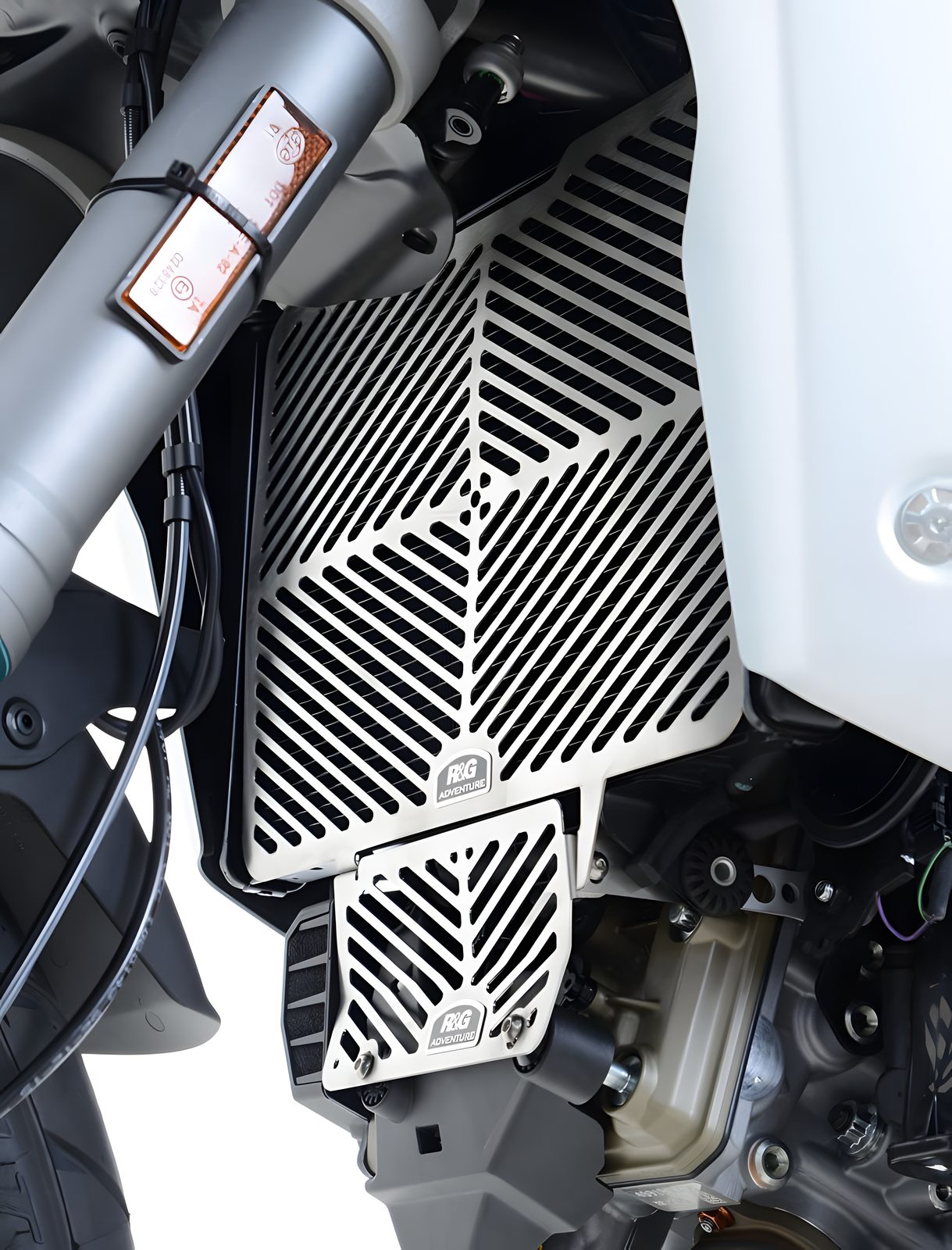 RETINA RADIATORE ACCIAIO R&G PER DUCATI MULTISTRADA 1200 / S 2015 > 2018 INOX