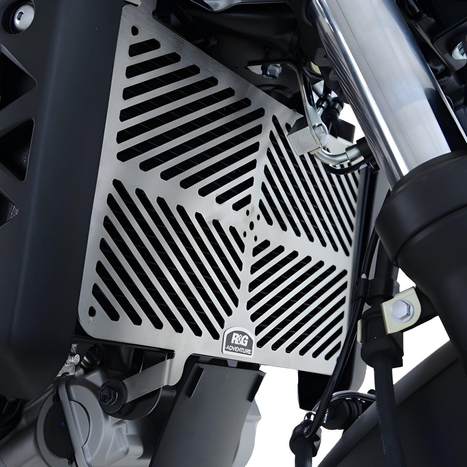 PROTEZIONE RADIATORE ACCIAIO R&G PER SUZUKI SV 650 X 2018 > 2023 INOX SRG0046SS