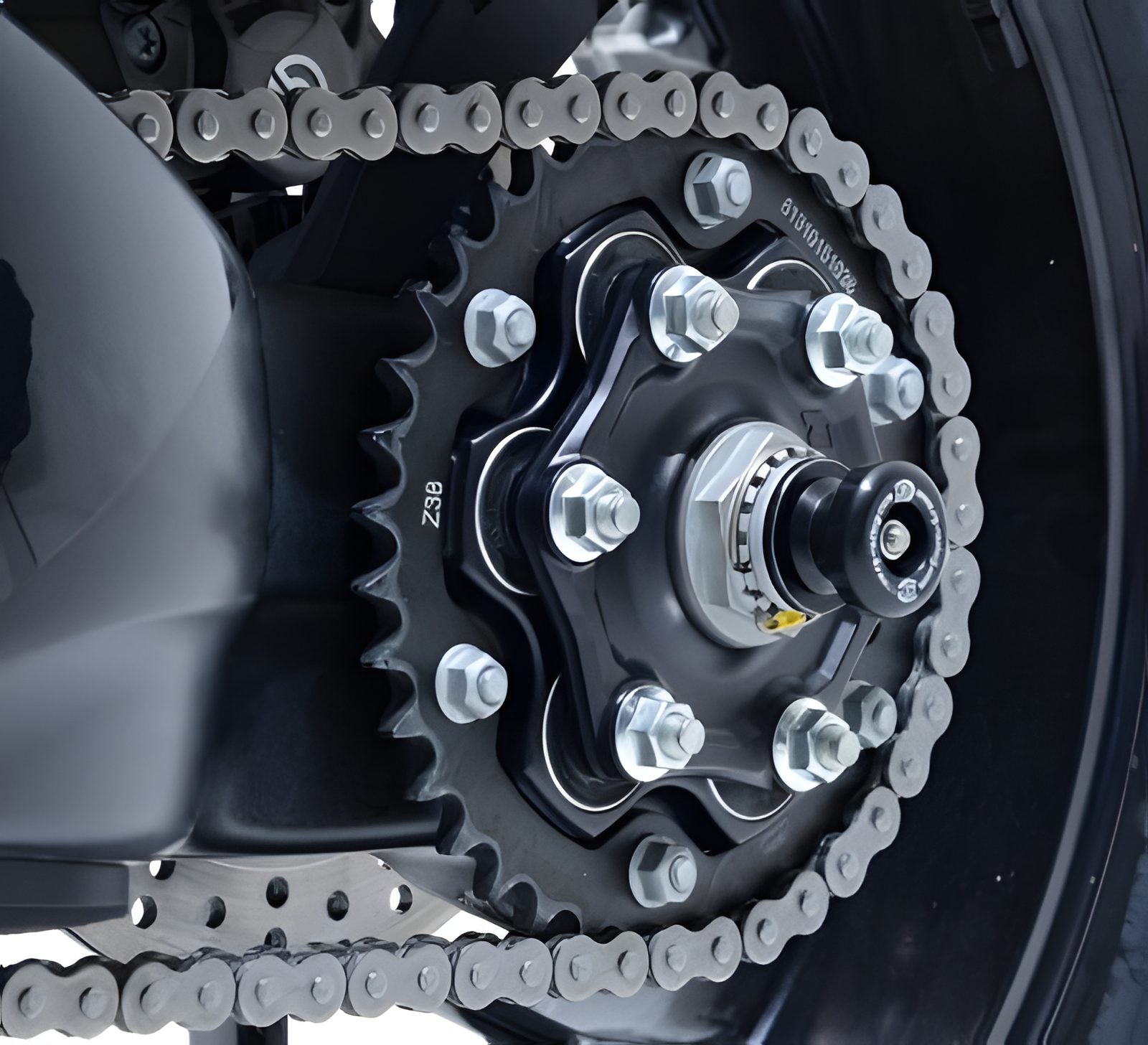 PROTEZIONE FORCELLONE R&G PER KTM 1290 SUPER DUKE / R / GT 2014 > 2024 NERO