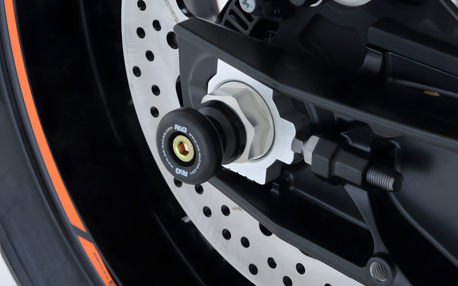 PROTEZIONE FORCELLONE R&G PER KTM 790 DUKE / ADVENTURE 2018 > 2023 ARANCIO