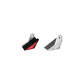 KIT PROTEZIONI TELAIO AMMORTIZZATE LIGHTECH COMPATIBILE PER APRILIA RSV4 2009 > 2014 COPPIA NERO/ROSSO STEAP104