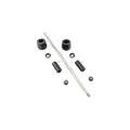 KIT PROTEZIONI TELAIO AMMORTIZZATE LIGHTECH COMPATIBILE PER APRILIA DORSODURO 1200 2011 > 2020 COPPIA NERO STEAP201