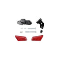 KIT PROTEZIONI TELAIO AMMORTIZZATE LIGHTECH COMPATIBILE PER BMW S 1000 R 2021 > 2024 COPPIA ROSSO STEBM210ROS