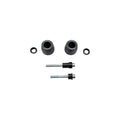 KIT PROTEZIONI TELAIO AMMORTIZZATE LIGHTECH COMPATIBILE PER BMW S 1000 RR 2015 > 2018 COPPIA NERO STEBM206