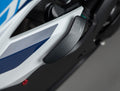 KIT PROTEZIONI TELAIO AMMORTIZZATE LIGHTECH COMPATIBILE PER BMW S 1000 RR 2023 > 2024 COPPIA NERO STEBM209