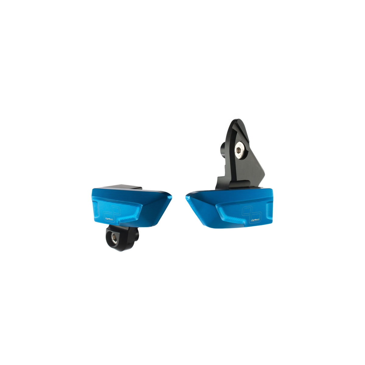 KIT PROTEZIONI TELAIO AMMORTIZZATE LIGHTECH COMPATIBILE PER BMW S 1000 RR 2025 > 2026 COPPIA COBALTO STEBM211COB