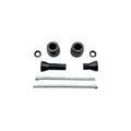 KIT PROTEZIONI TELAIO AMMORTIZZATE LIGHTECH COMPATIBILE PER BENELLI LEONCINO 500 2018 > 2021 COPPIA NERO STEBN201
