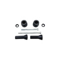 KIT PROTEZIONI TELAIO AMMORTIZZATE LIGHTECH COMPATIBILE PER SUZUKI GLADIUS 650 2009 > 2015 COPPIA NERO STESU209