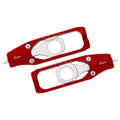 TENDITORI CATENA IN ERGAL CNC LIGHTECH COMPATIBILE PER APRILIA RSV4 2015 > 2019 COPPIA ROSSO TEAP003ROS