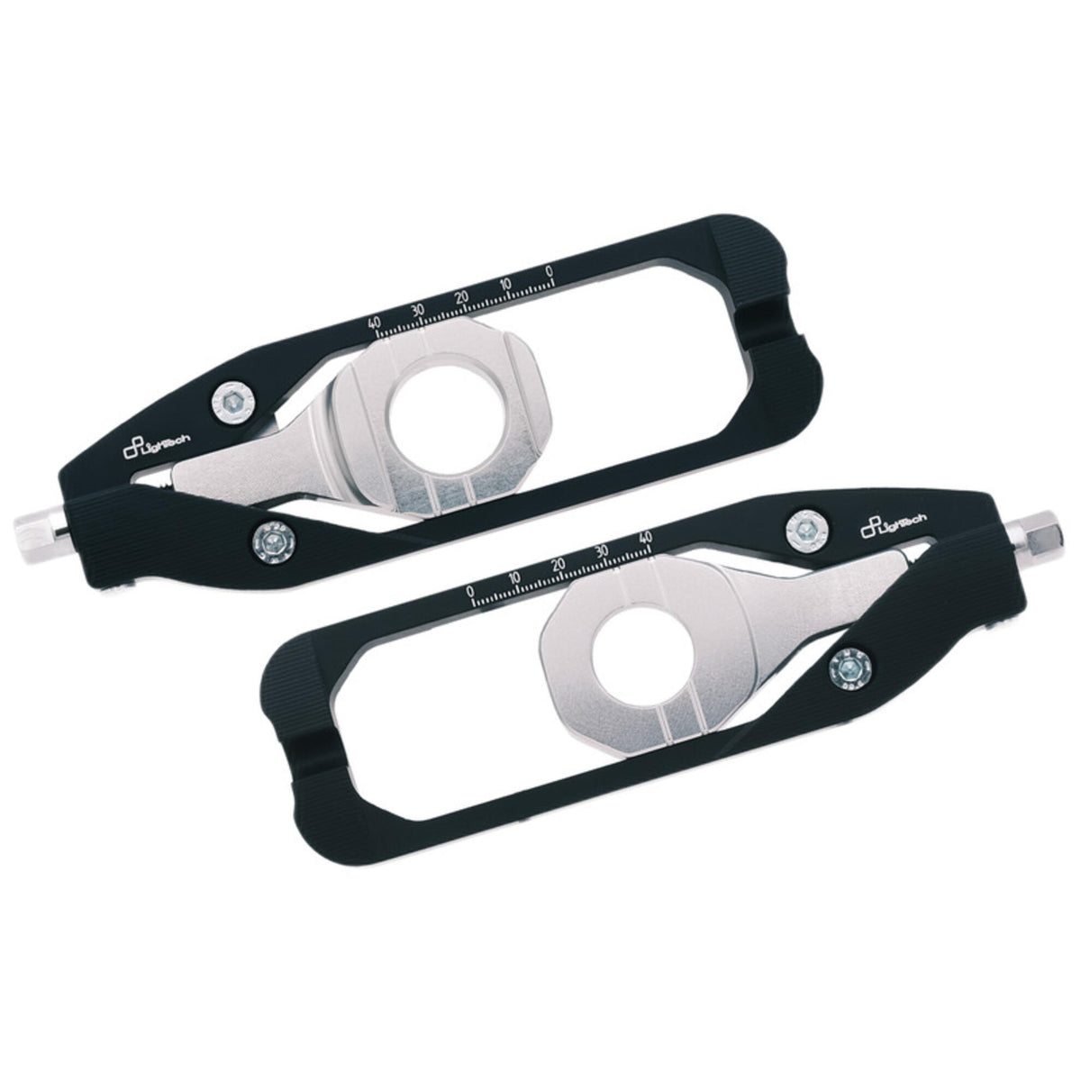 TENDITORI CATENA IN ERGAL CNC LIGHTECH COMPATIBILE PER SUZUKI GSX R750 2011 > 2017 COPPIA NERO TESU004NER