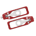 TENDITORI CATENA IN ERGAL CNC LIGHTECH COMPATIBILE PER YAMAHA MT 09 2013 > 2016 COPPIA ROSSO TEYA002ROS