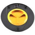 TAPPO SERBATOIO CON CHIUSURA A VITE IN ALLUMINIO CNC FLANGIA ESTERNA NERO LIGHTECH COMPATIBILE PER YAMAHA R1M 2015 > 2025 ORO TFN226ORO