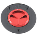 TAPPO SERBATOIO CON CHIUSURA A VITE IN ALLUMINIO CNC FLANGIA ESTERNA NERO LIGHTECH COMPATIBILE PER SUZUKI GSR 750 2011 > 2016 ROSSO TFN220ROS
