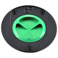 TAPPO SERBATOIO CON CHIUSURA A VITE IN ALLUMINIO CNC FLANGIA ESTERNA NERO LIGHTECH COMPATIBILE PER KAWASAKI Z1000 SX 2010 > 2020 VERDE TFN215VER