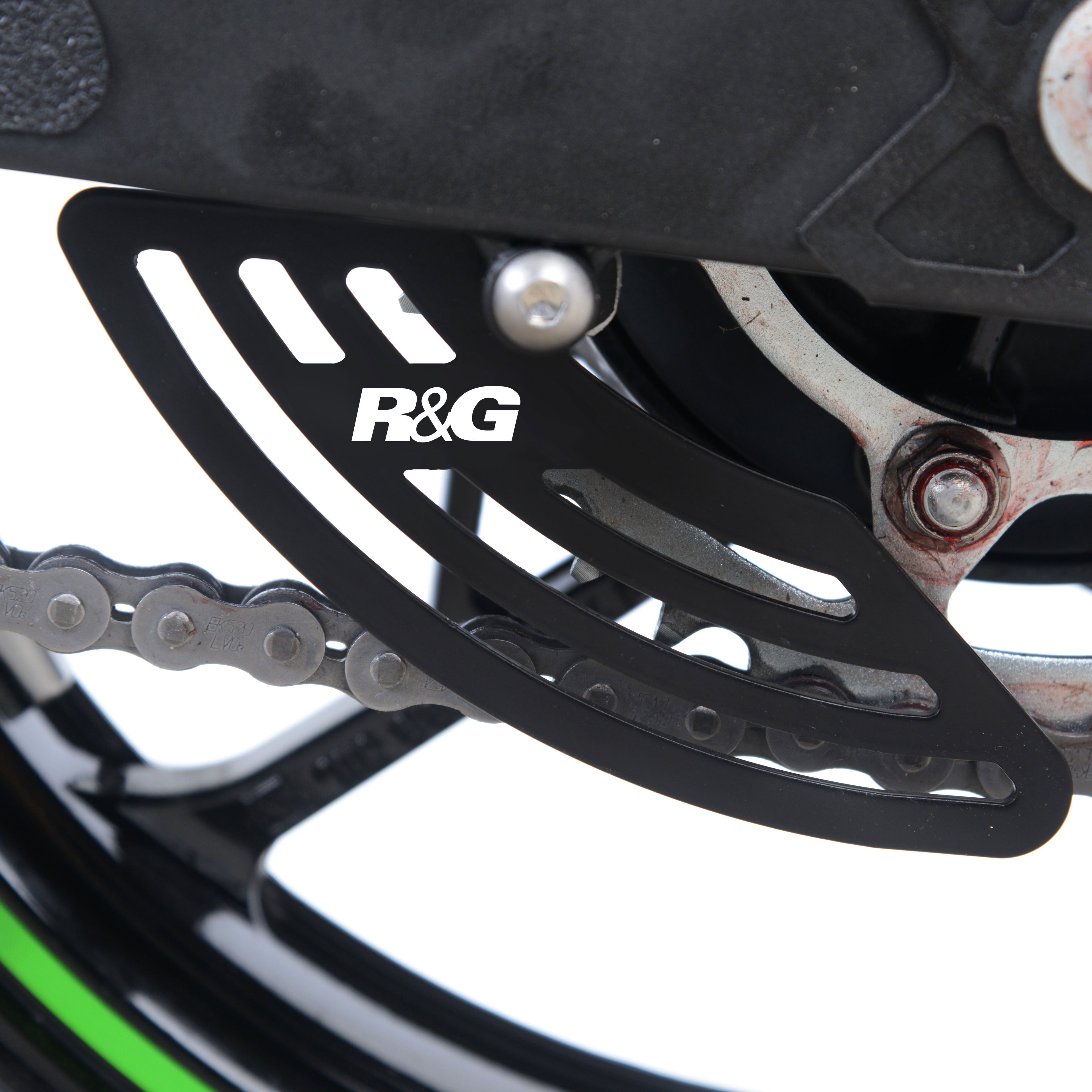 PINNA SICUREZZA CATENA R&G PER KAWASAKI NINJA 250 2018 > 2020 NERO TG0015BK