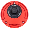 TAPPO SERBATOIO A SGANCIO RAPIDO IN ALLUMINIO CNC FLANGIA ESTERNA NERO LIGHTECH COMPATIBILE PER MV AGUSTA BRUTALE 675 2012 > 2017 NERO/ROSSO TR16N/R