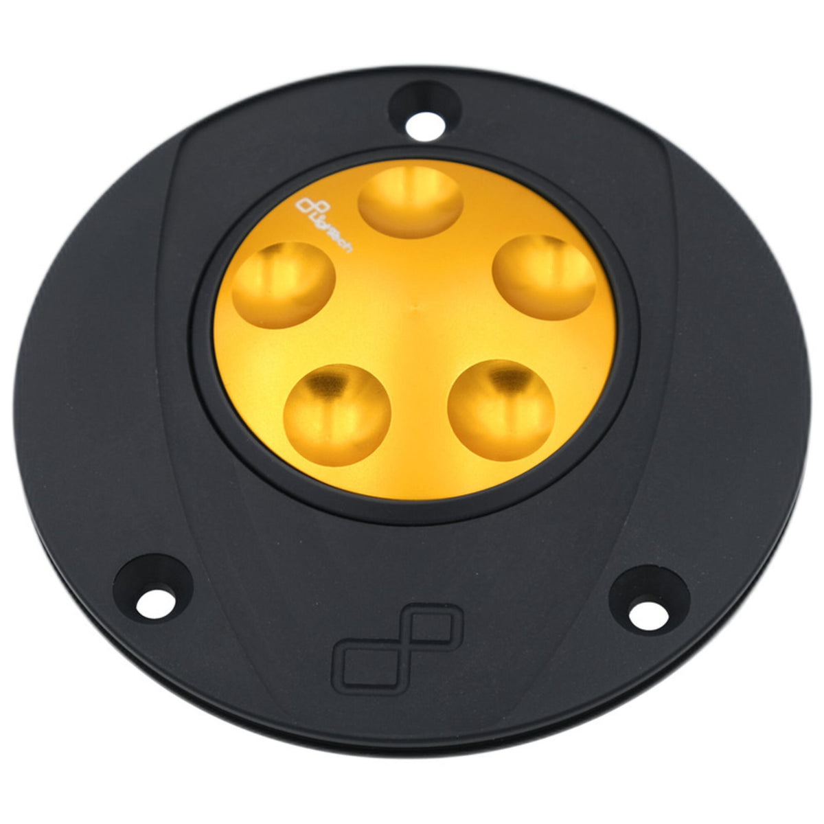 TAPPO SERBATOIO A SGANCIO RAPIDO IN ALLUMINIO CNC FLANGIA ESTERNA NERO LIGHTECH COMPATIBILE PER YAMAHA TRACER 9 GT 2021 > 2024 ORO TRN226ORO