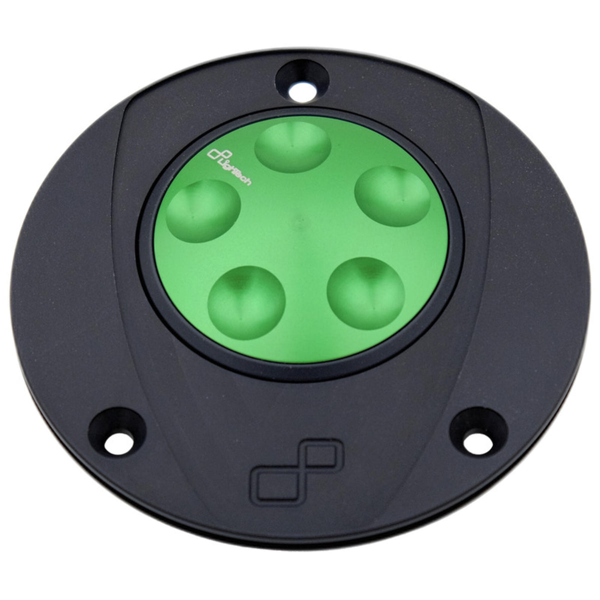 TAPPO SERBATOIO A SGANCIO RAPIDO IN ALLUMINIO CNC FLANGIA ESTERNA NERO LIGHTECH COMPATIBILE PER KAWASAKI ZX6R 2007 > 2018 VERDE TRN215VER