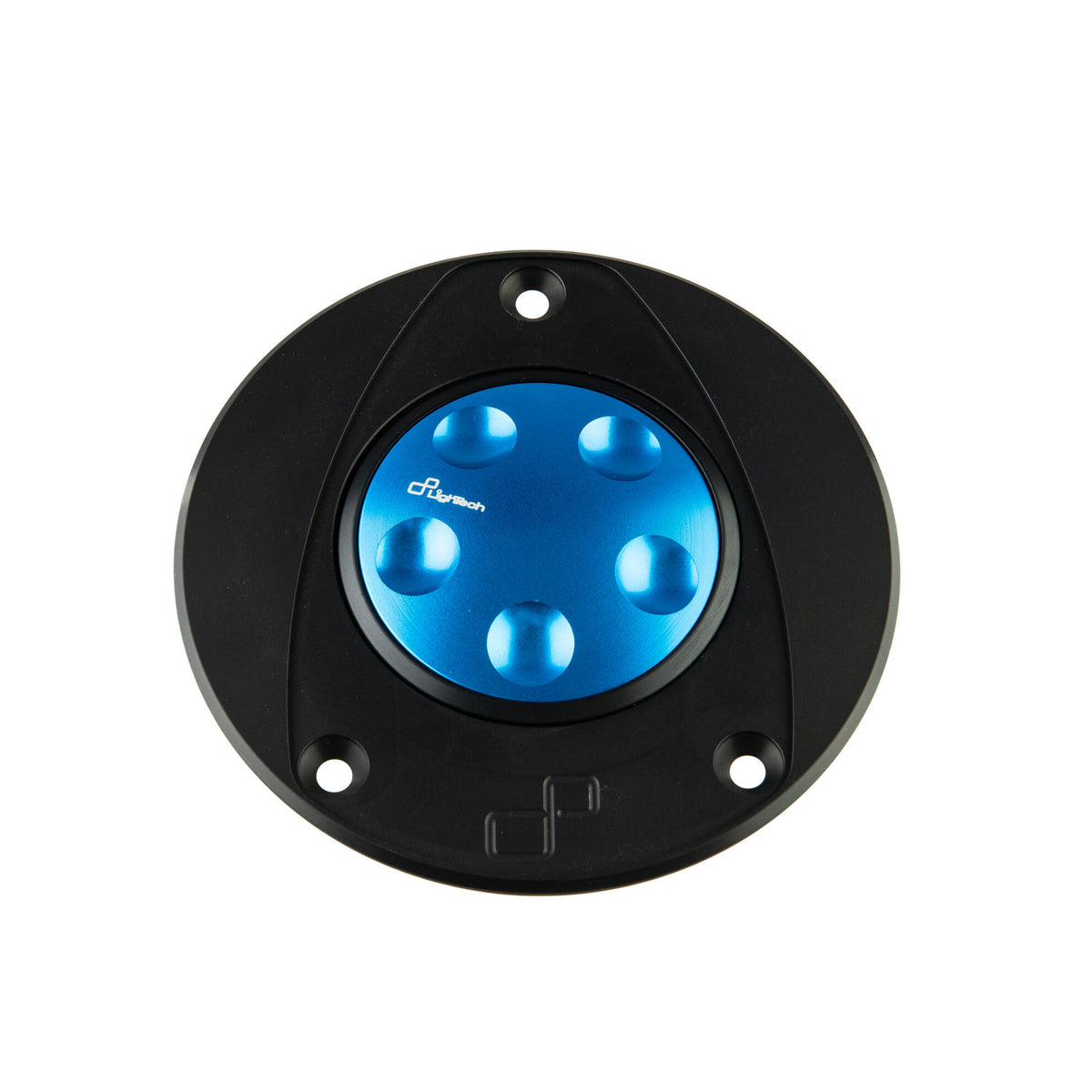 TAPPO SERBATOIO A SGANCIO RAPIDO IN ALLUMINIO CNC FLANGIA ESTERNA NERO LIGHTECH COMPATIBILE PER SUZUKI GSX R1000 2007 > 2008 COBALTO TRN220COB