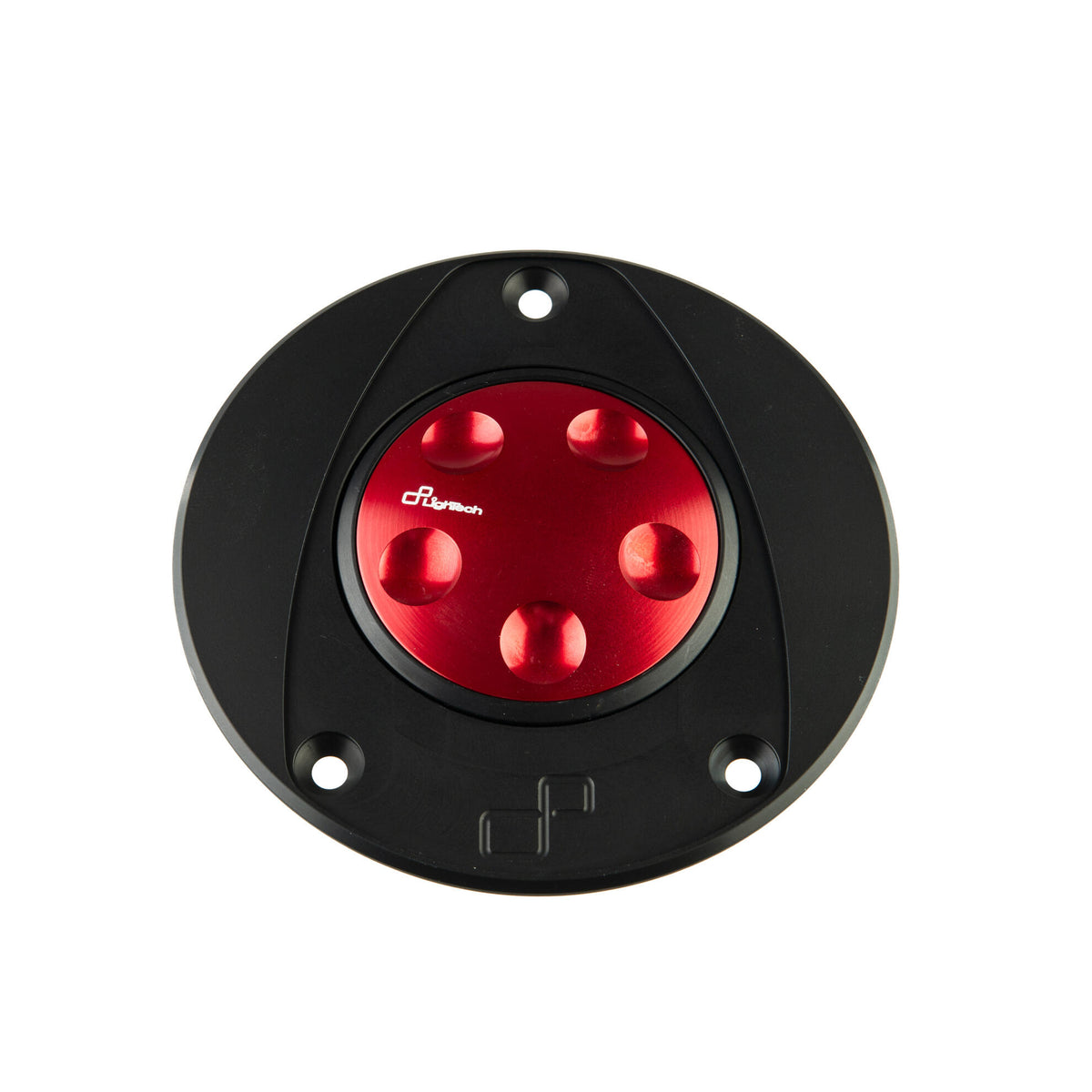 TAPPO SERBATOIO A SGANCIO RAPIDO IN ALLUMINIO CNC FLANGIA ESTERNA NERO LIGHTECH COMPATIBILE PER SUZUKI GSX R750 2006 > 2017 ROSSO TRN220ROS